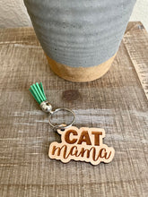 Load image into Gallery viewer, Cat Mama Keychain
